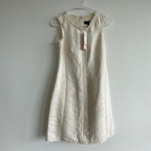Cream tweed dress